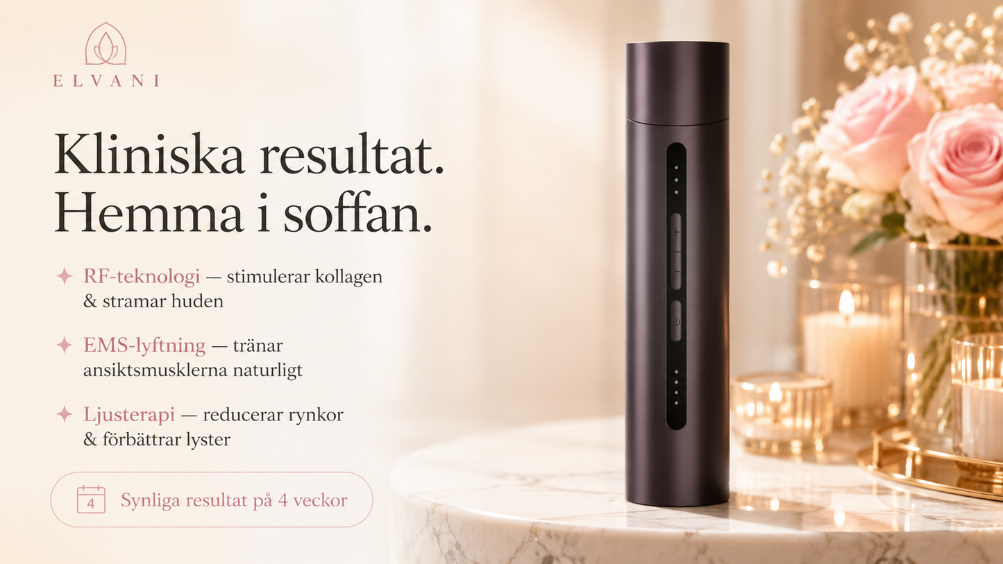 Elvani GlowWand Pro – RF & EMS Ansiktslyftare