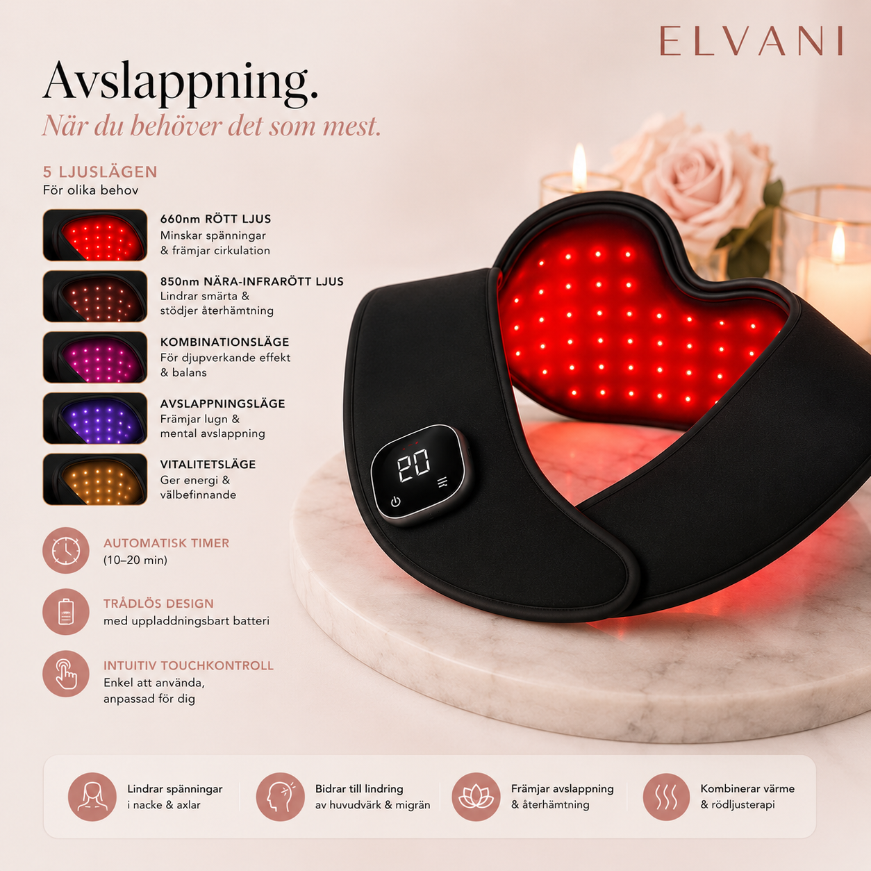 ELVANI Neck Therapy — Avancerad laserterapi för nacke & välbefinnande