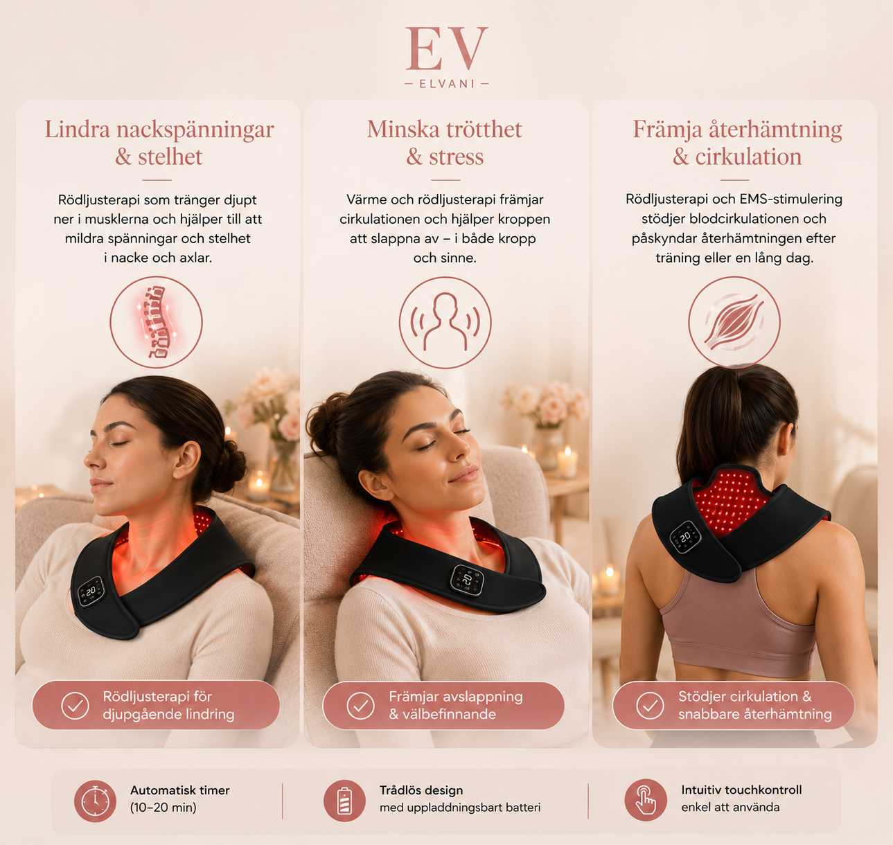 ELVANI Neck Therapy — Avancerad laserterapi för nacke & välbefinnande