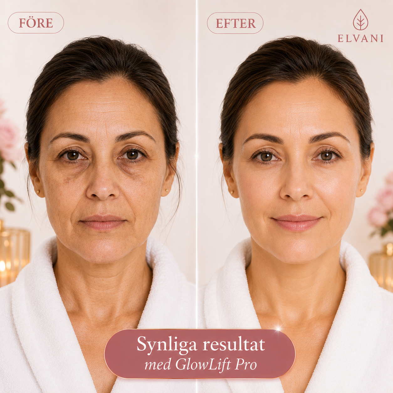 GlowLift Pro — 4-in-1 ansiktswand med rödljus & värme