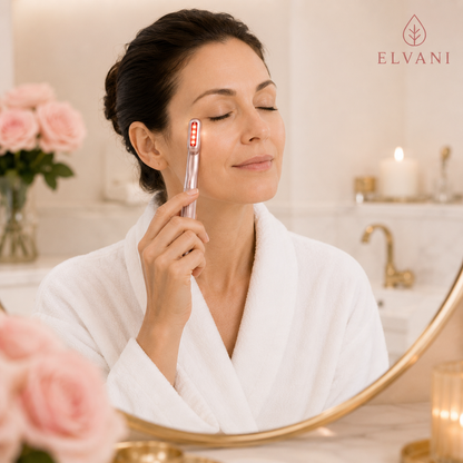 GlowLift Pro — 4-in-1 ansiktswand med rödljus & värme