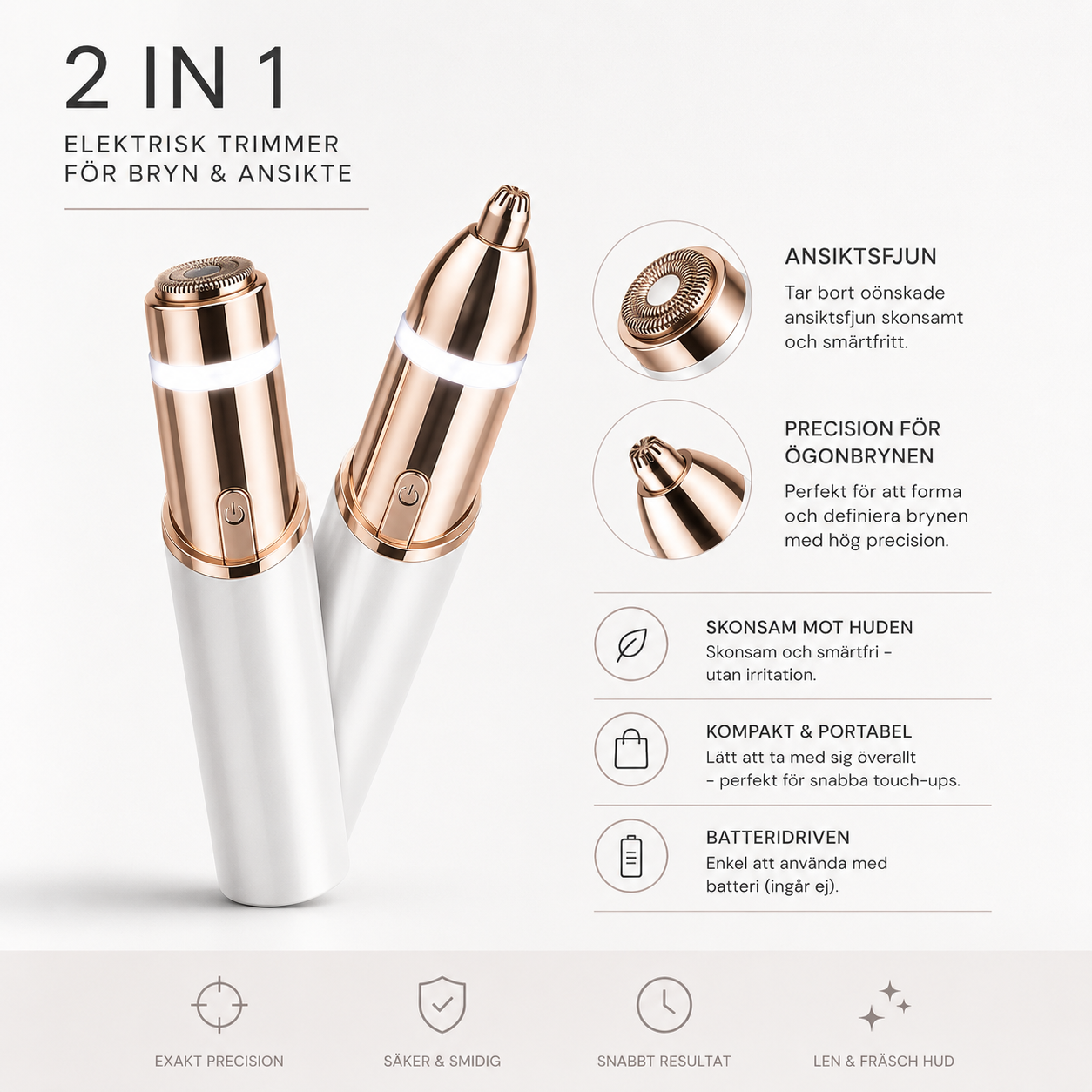 ClearBeauty 2-i-1 – Perfekta Ögonbryn på Sekunder
